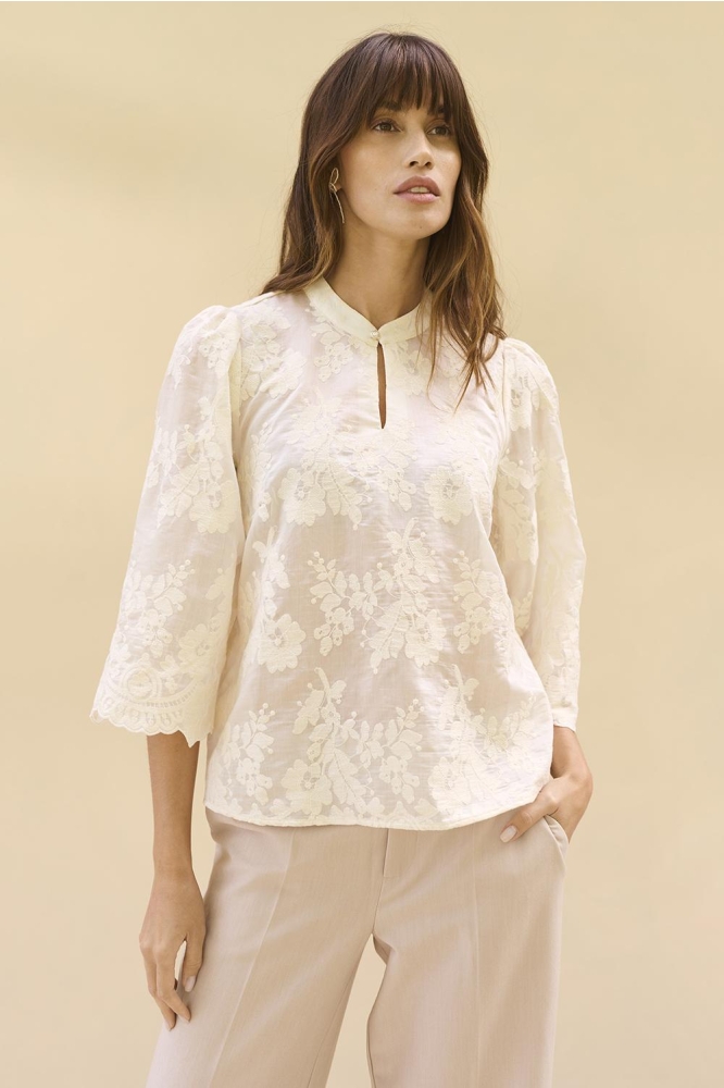 CUARONA BLOUSE 50111916 120304 WHITECAP